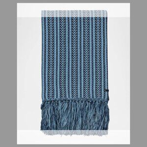 Mackage Men's Mona-CK Jacquard Wool Scarf (Orig. $295) w/tax Blue